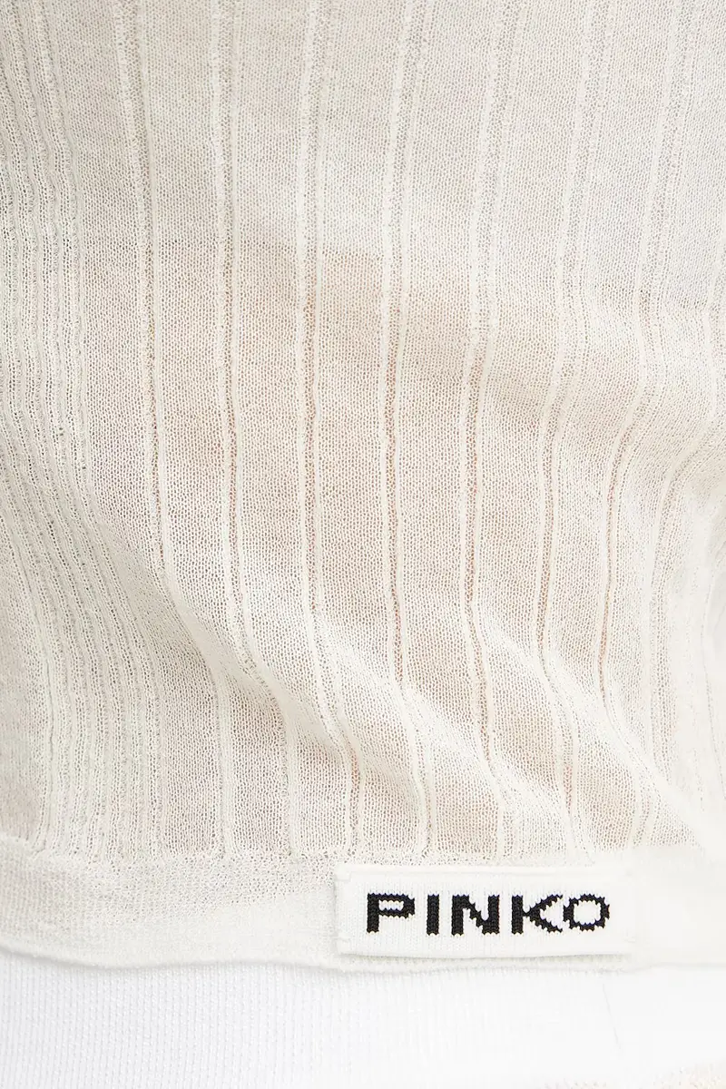 Pinko T-shirt Donna Beige 3292509 miniatura 5