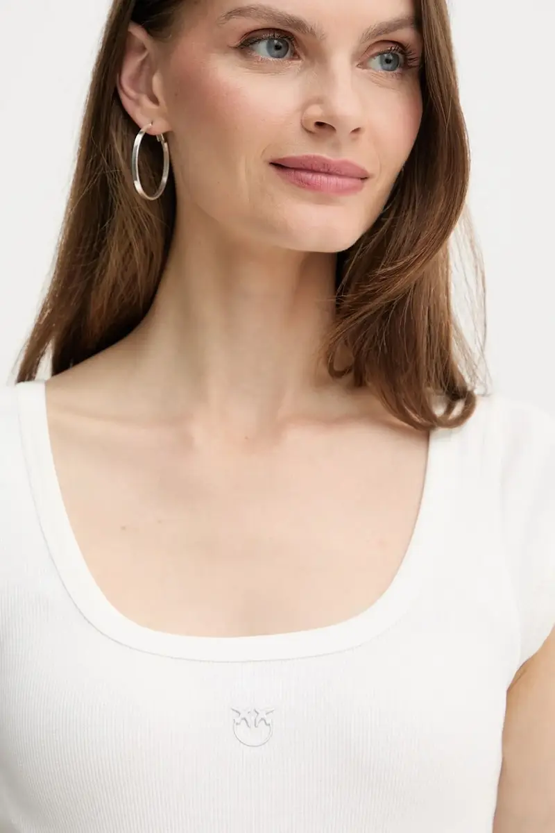 Pinko T-shirt Donna Bianco 3889557 miniatura 4