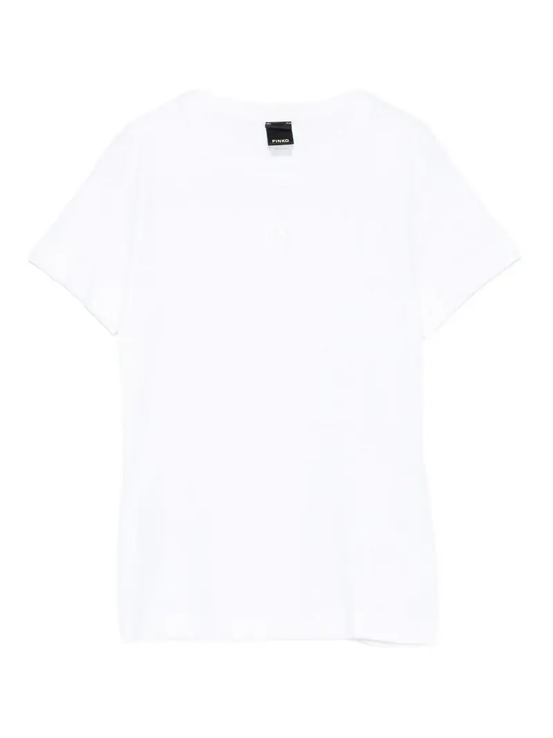 T-Shirt In Cotone A Maniche Corte Bianco