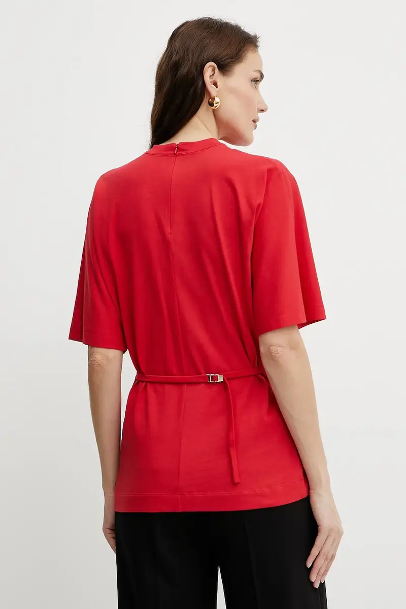 t-shirt in cotone colore rosso 105217 A2M2