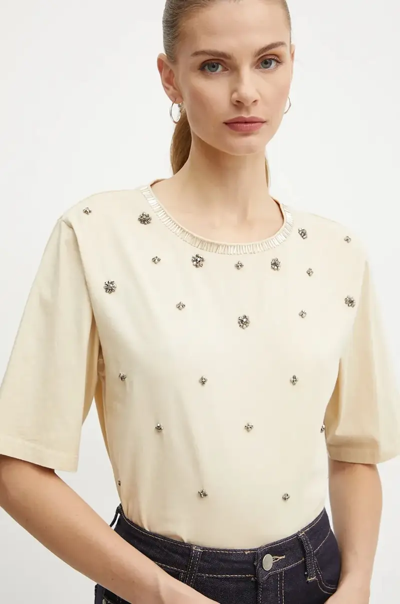 Pinko T-shirt Donna Beige 2209506