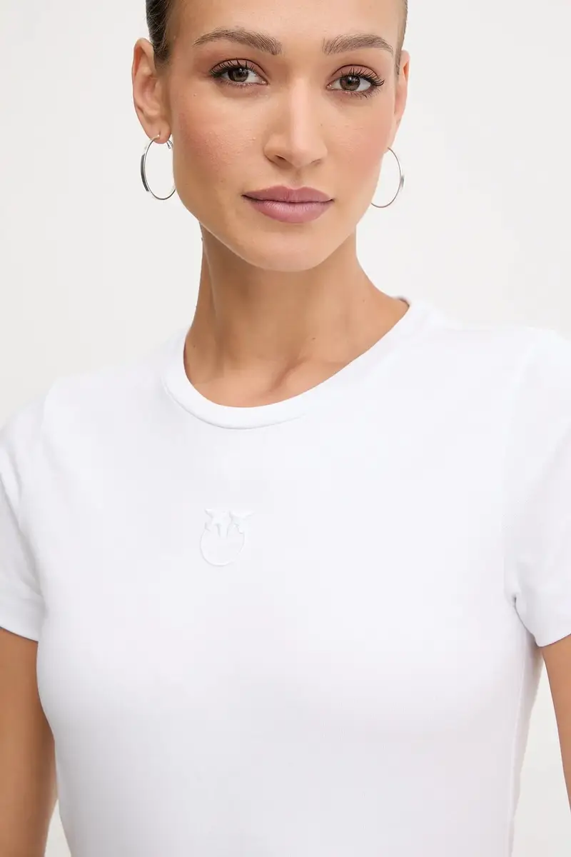 Pinko T-shirt Donna Bianco 3880887 miniatura 4
