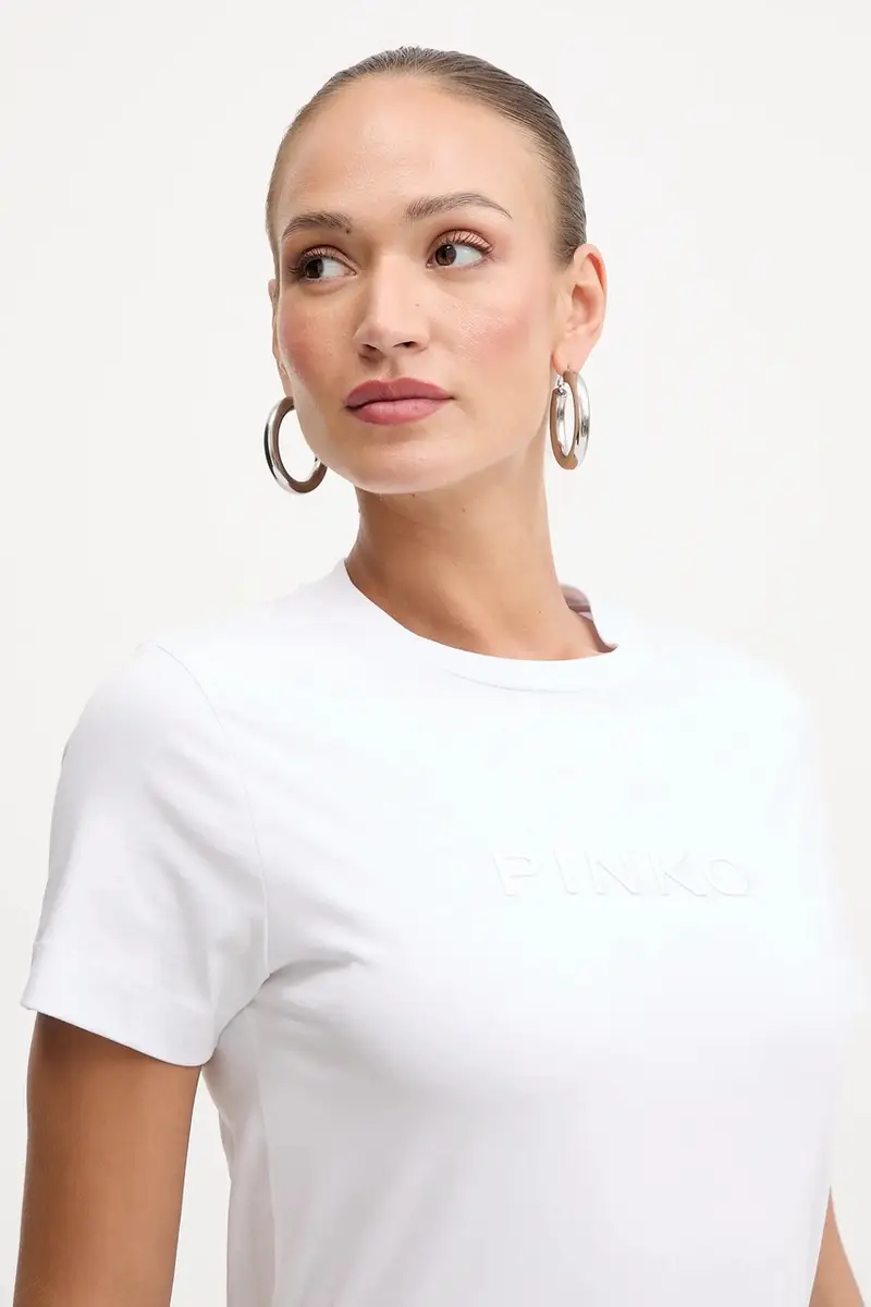 Pinko T-shirt Donna Bianco 3889552 miniatura 4