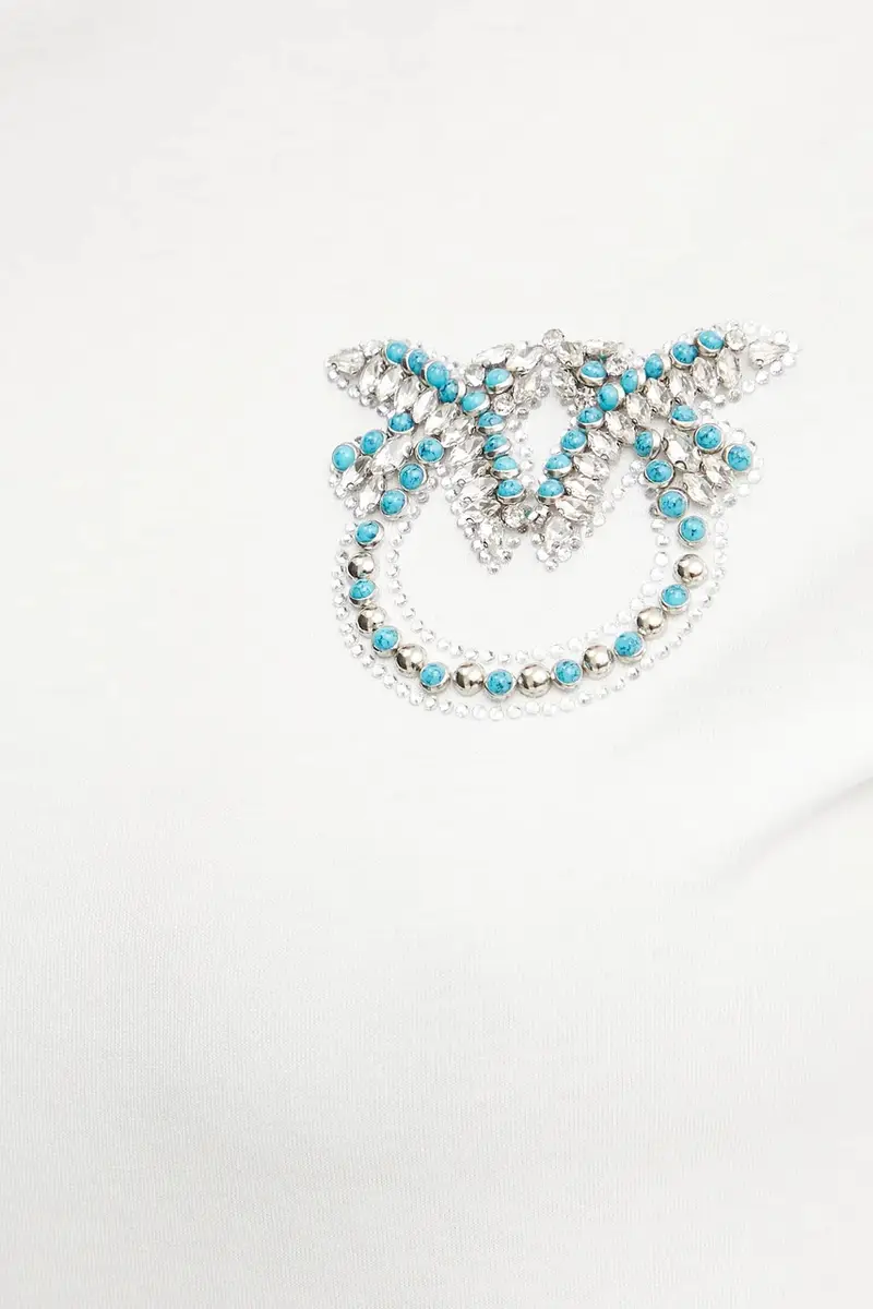 Pinko T-shirt Donna Bianco 3124414 miniatura 5