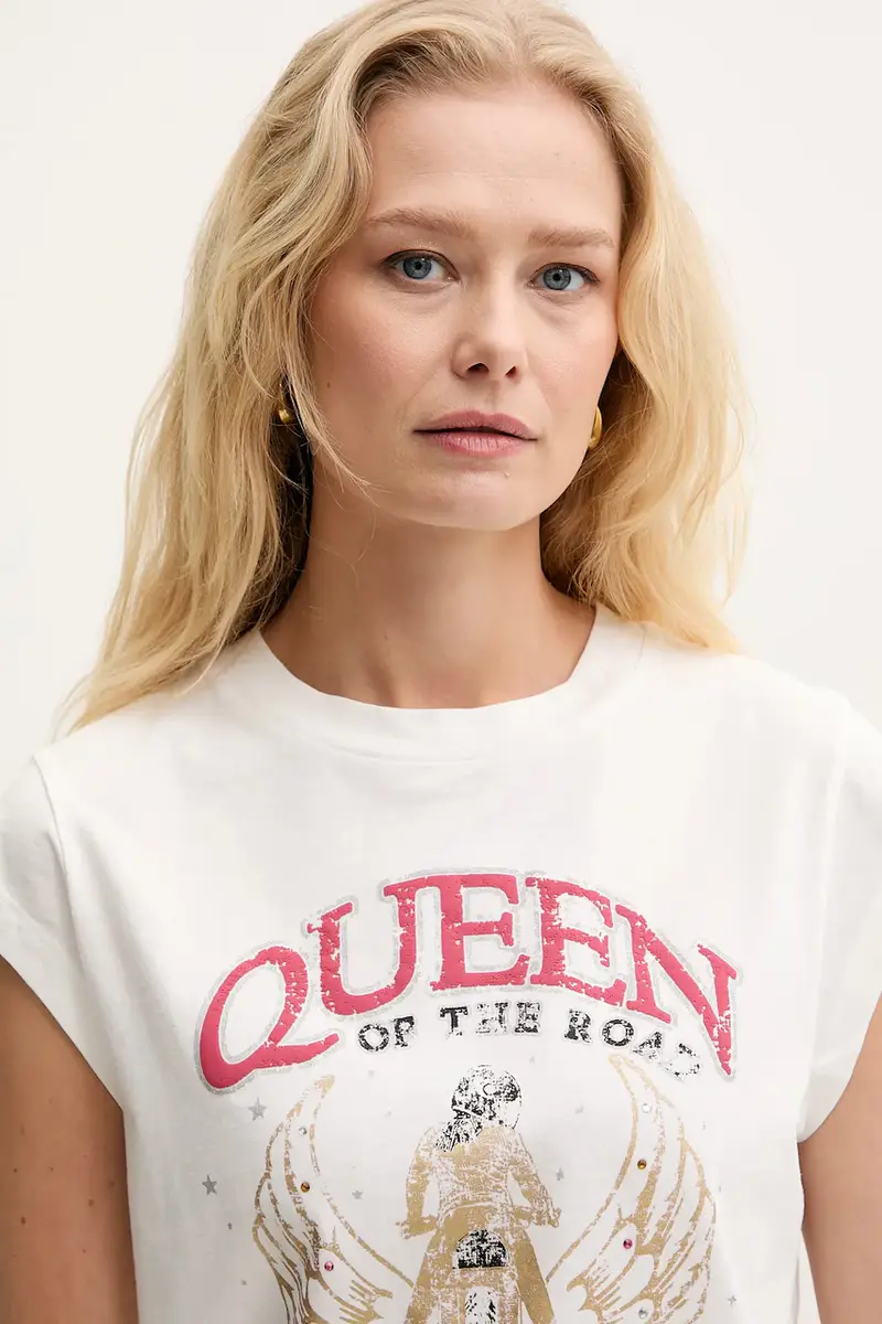 Pinko T-shirt Donna Bianco 3124461 miniatura 4