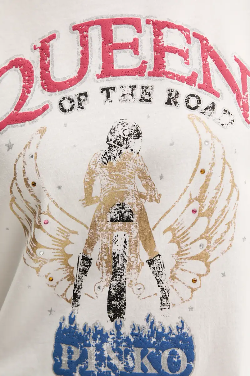 Pinko T-shirt Donna Bianco 3124461 miniatura 5