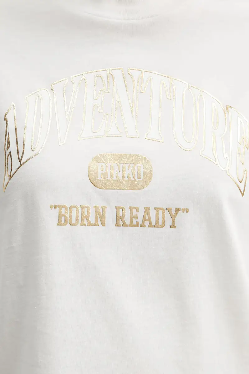 Pinko T-shirt Donna Bianco 3301132 miniatura 5