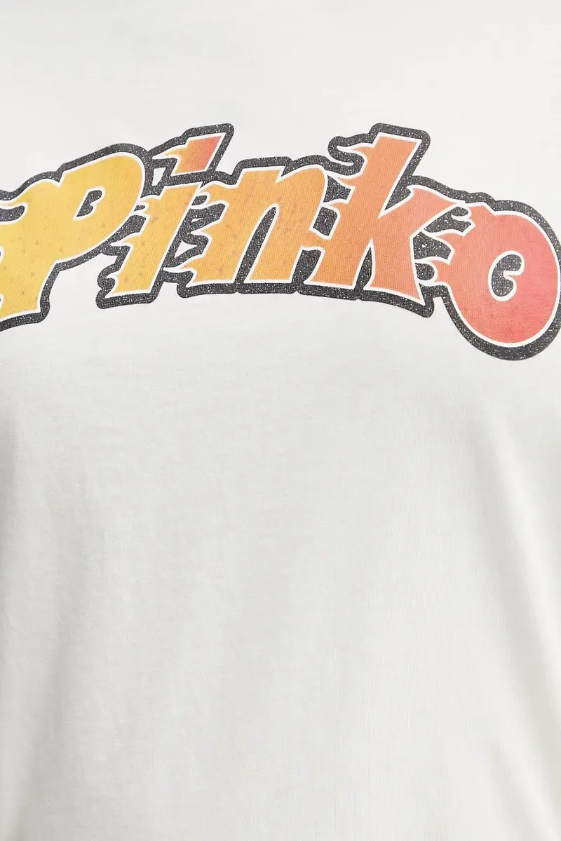 Pinko T-shirt Donna Bianco 3889548 miniatura 5