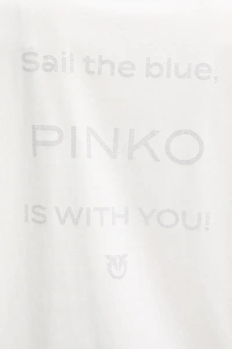 Pinko T-shirt Donna Bianco 3889562 miniatura 5