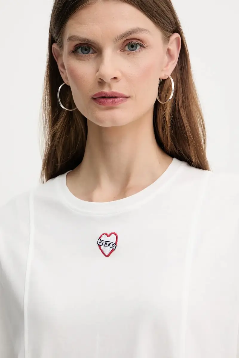 Pinko T-shirt Donna Bianco 3889556 miniatura 4