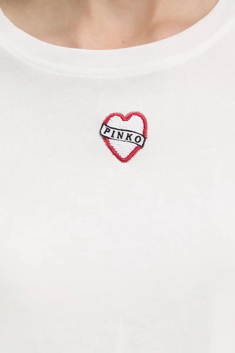 Pinko T-shirt Donna Bianco 3889556 miniatura 5
