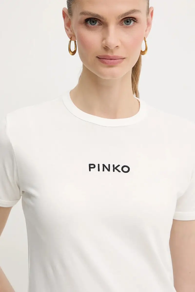 Pinko T-shirt Donna Bianco 3880886 miniatura 4