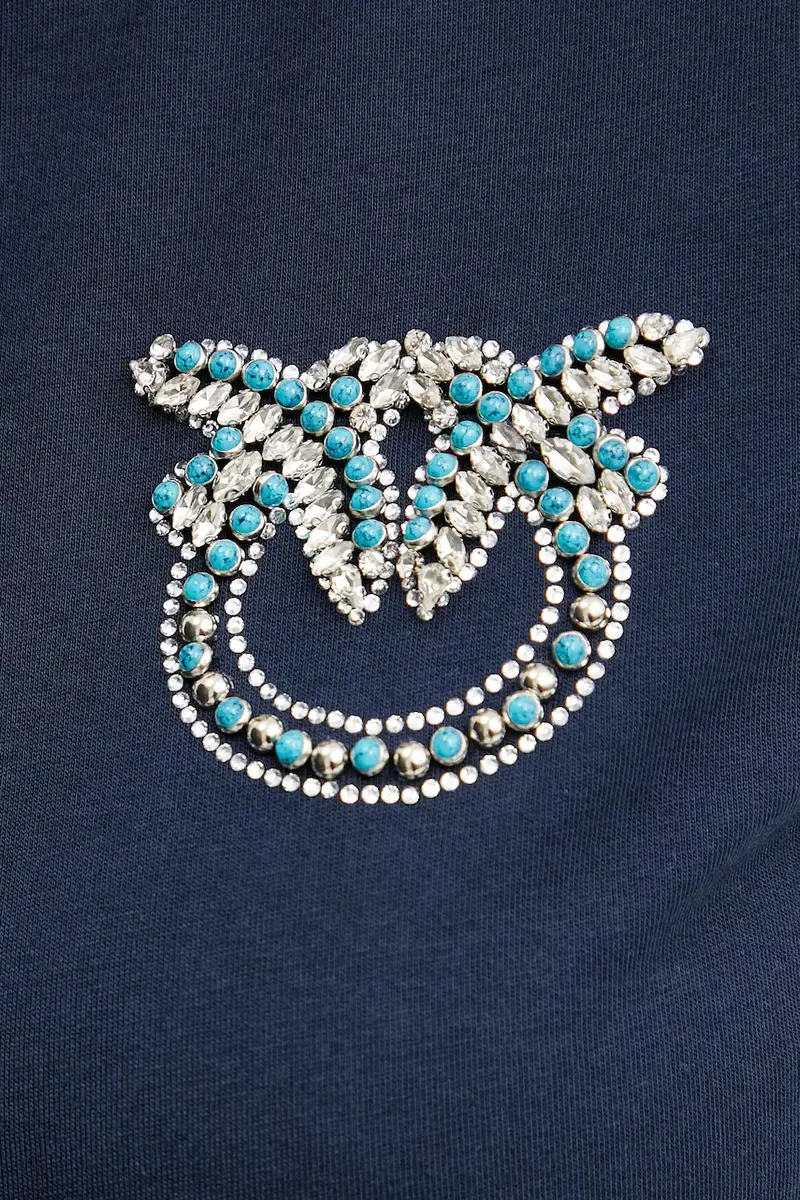 Pinko T-shirt Donna Blu 3133498 miniatura 5