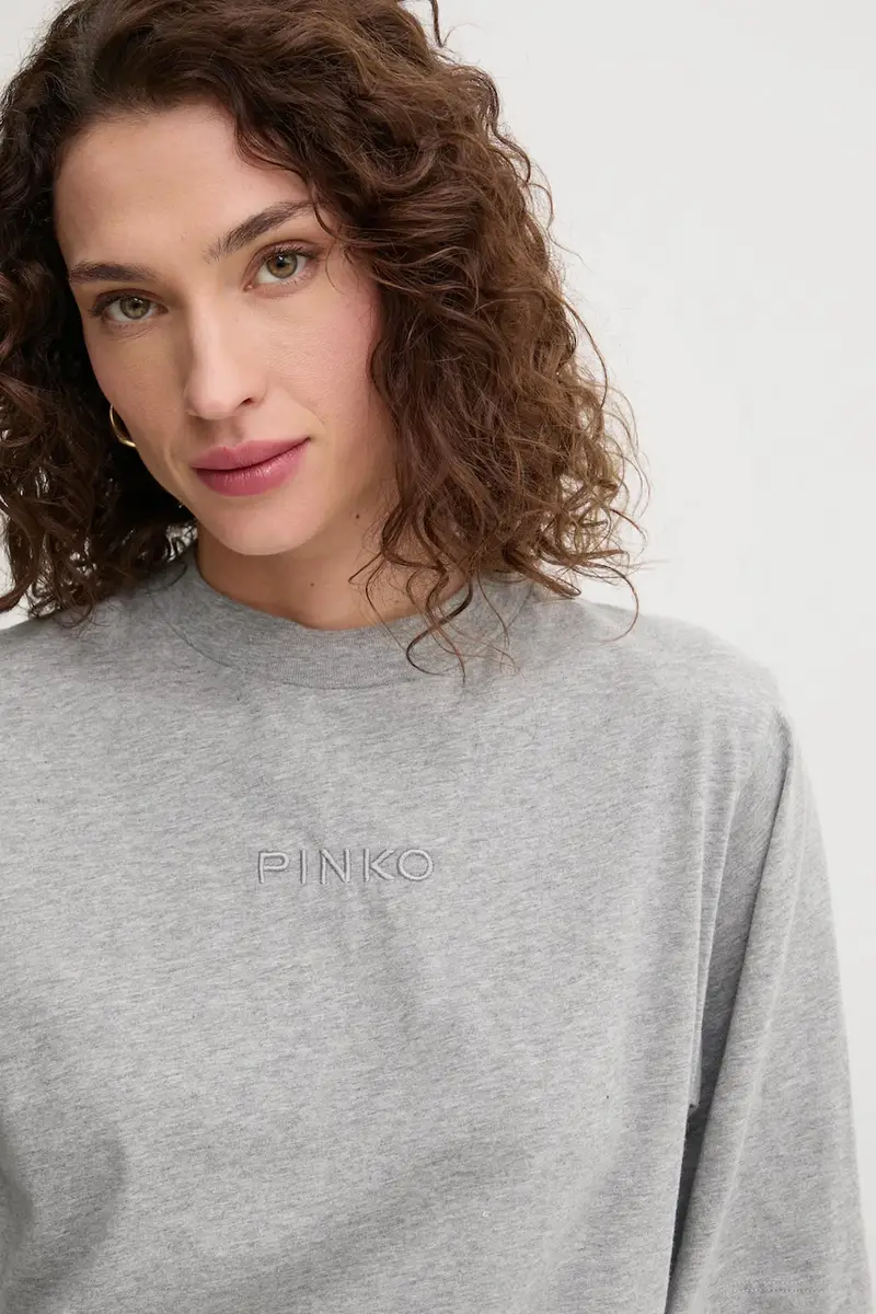 Pinko T-shirt Donna Grigio 3137588 miniatura 3