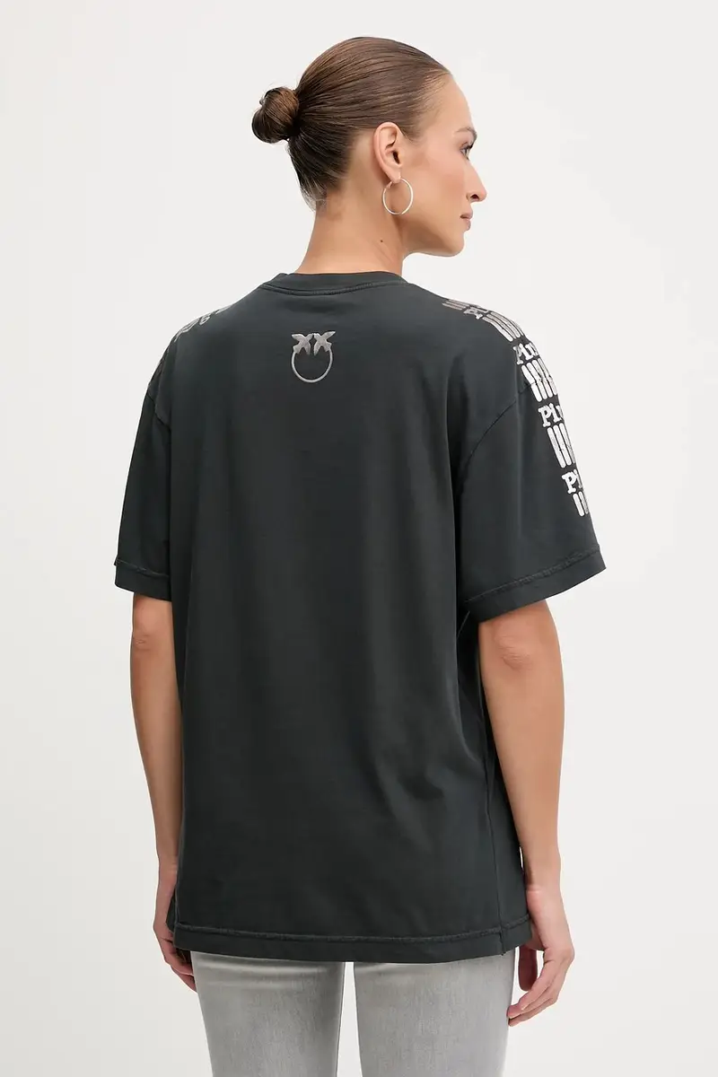 Pinko T-shirt Donna Grigio 3889743 miniatura 3