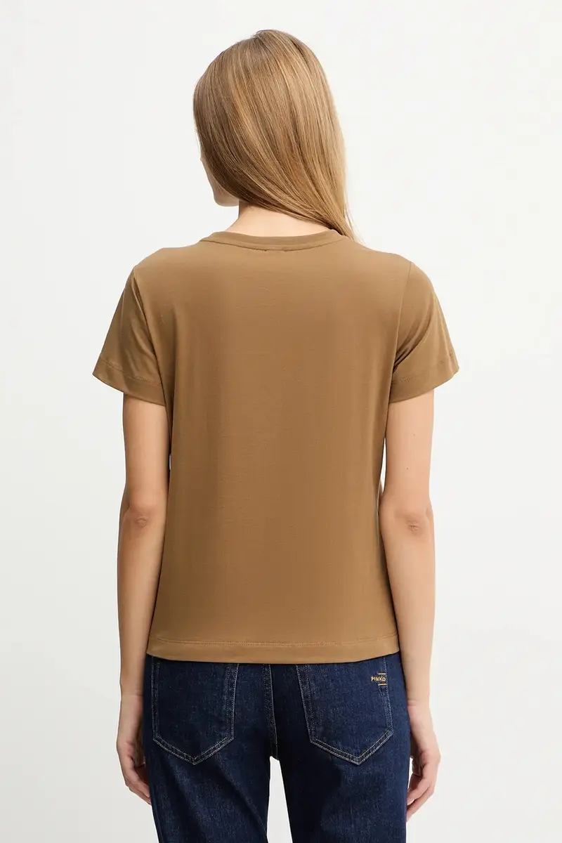 Pinko T-shirt Donna Marrone 3889852 miniatura 3