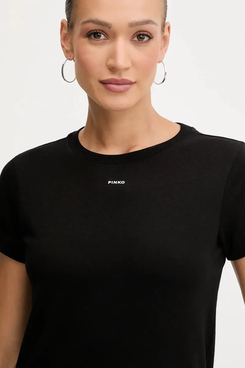 Pinko T-shirt Donna Nero 3889977 miniatura 4