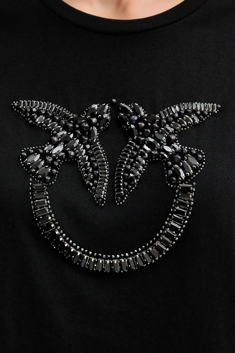 Pinko T-shirt Donna Nero 3881198 miniatura 5