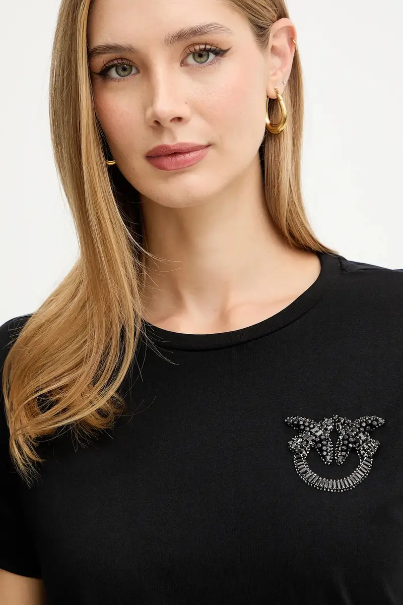 Pinko T-shirt Donna Nero 3881195 miniatura 4