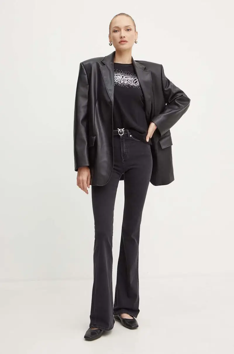 Pinko T-shirt Donna Nero 3881079 miniatura 2