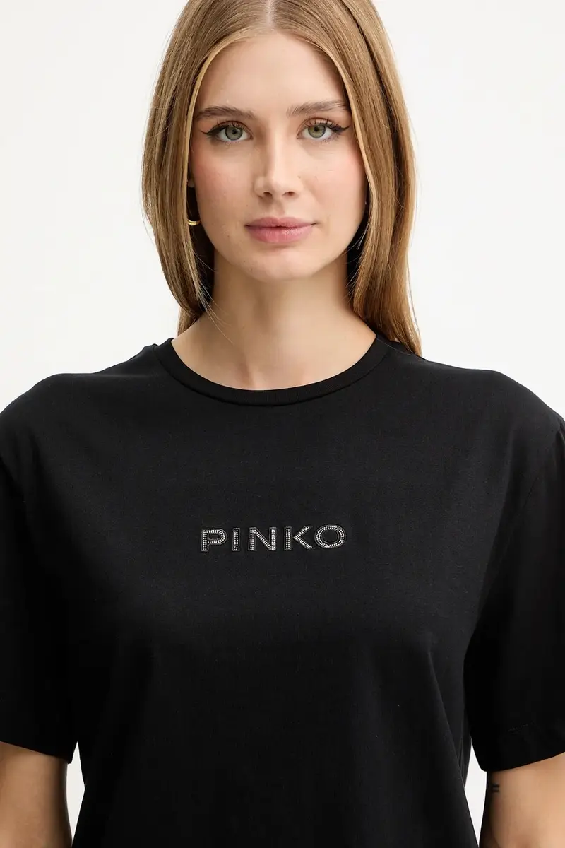 Pinko T-shirt Donna Nero 3881196 miniatura 4