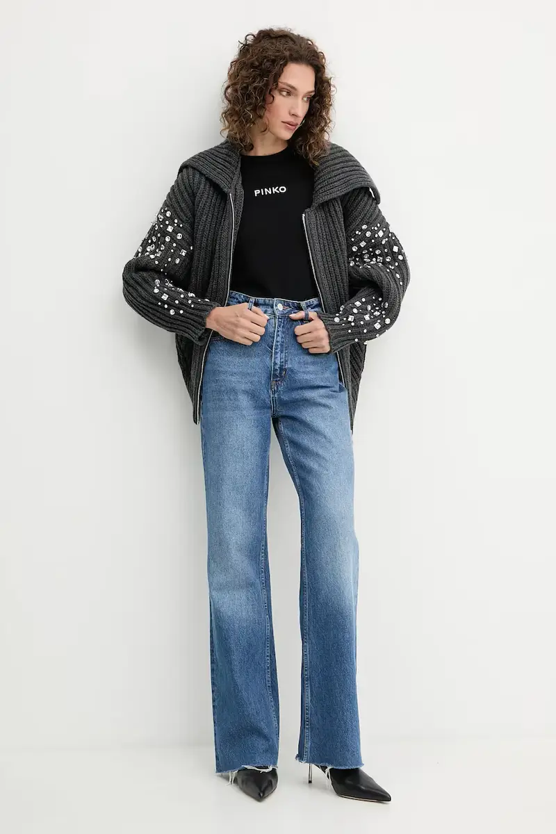 Pinko T-shirt Donna Nero 3881177 miniatura 2