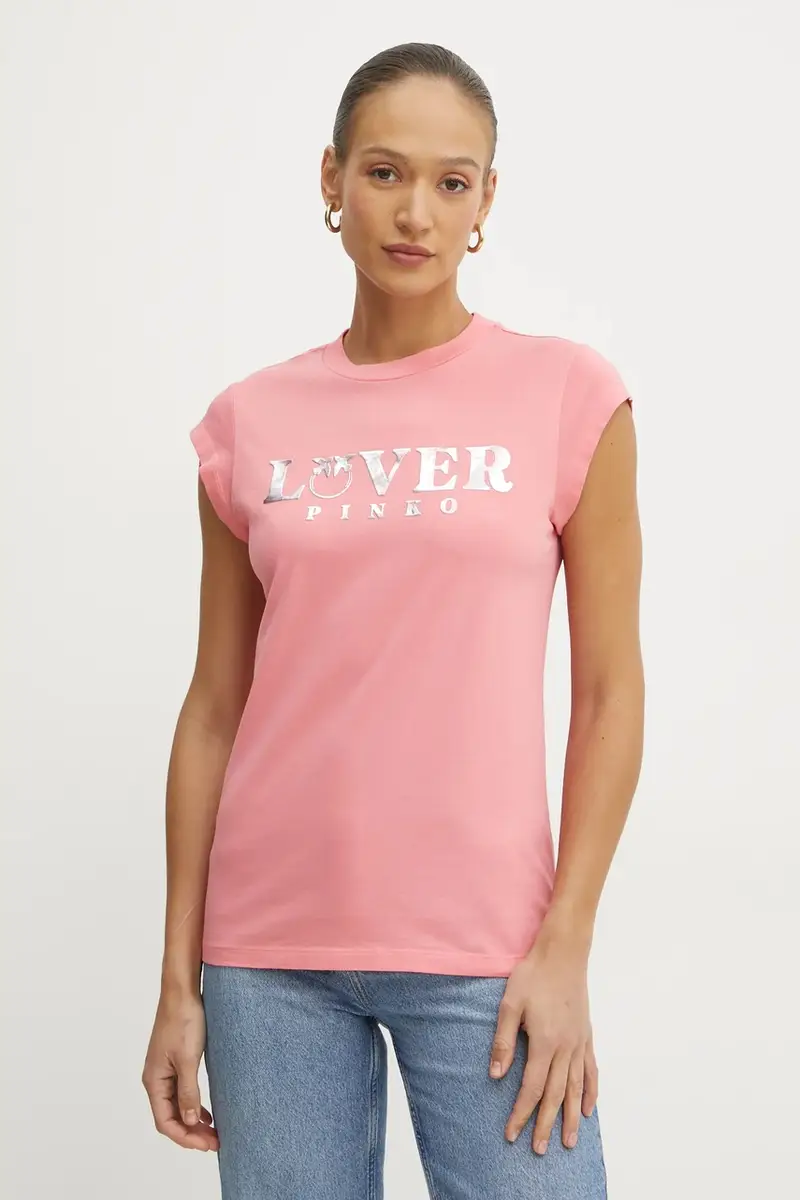 Pinko T-shirt Donna Rosa 3338830 miniatura 4