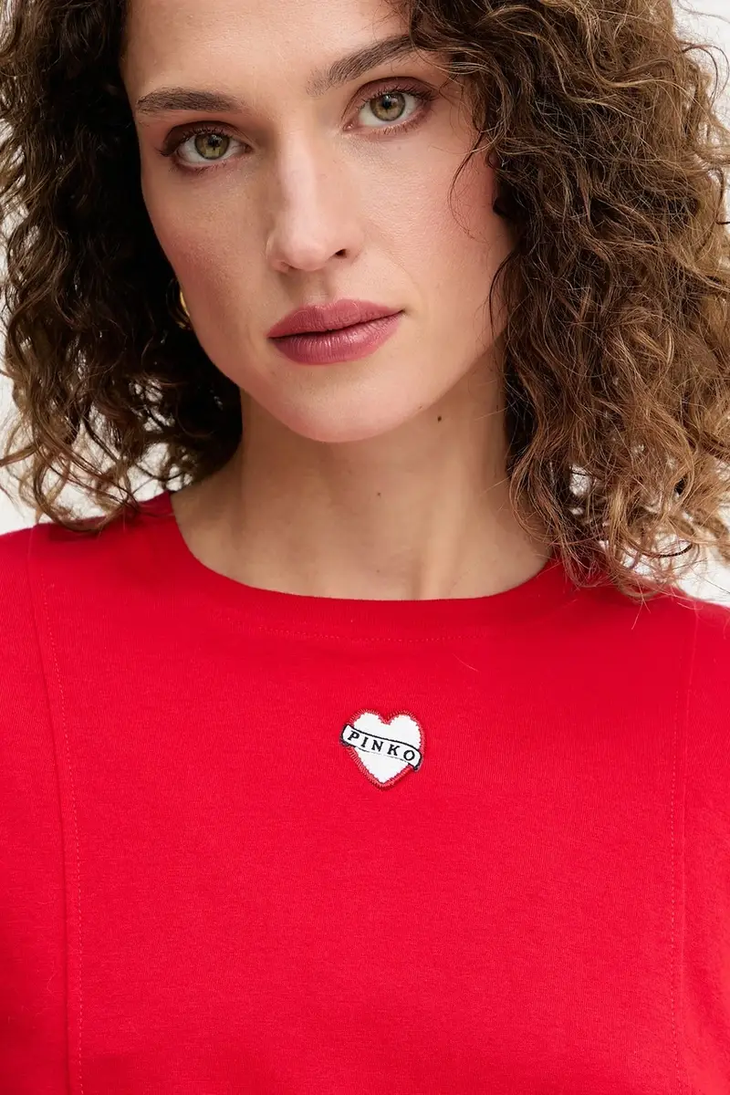 Pinko T-shirt Donna Rosso 3890450 miniatura 4