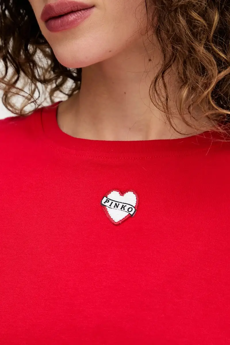 Pinko T-shirt Donna Rosso 3890450 miniatura 5