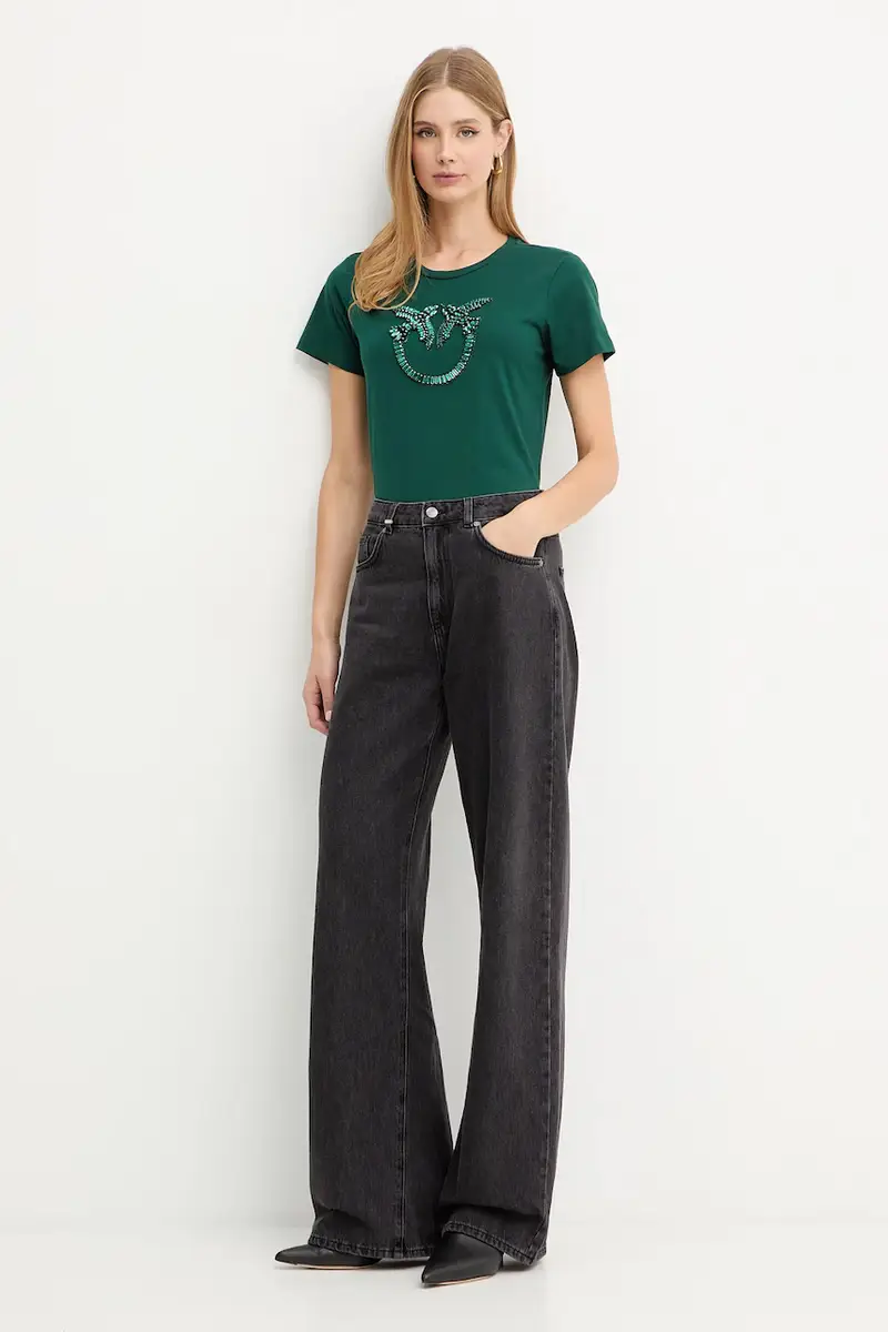 Pinko T-shirt Donna Verde 3881326 miniatura 2