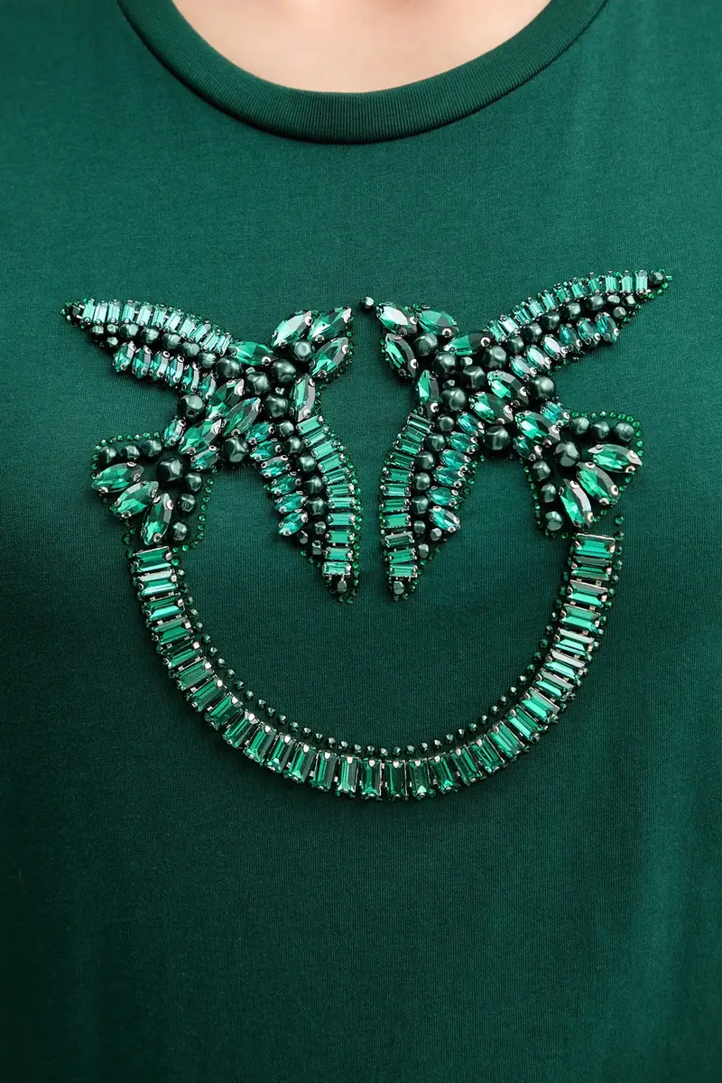 Pinko T-shirt Donna Verde 3881326 miniatura 5