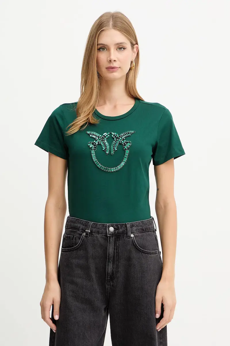 Pinko T-shirt Donna Verde 3881326