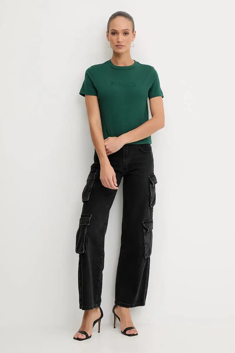 Pinko T-shirt Donna Verde 3890500 miniatura 2