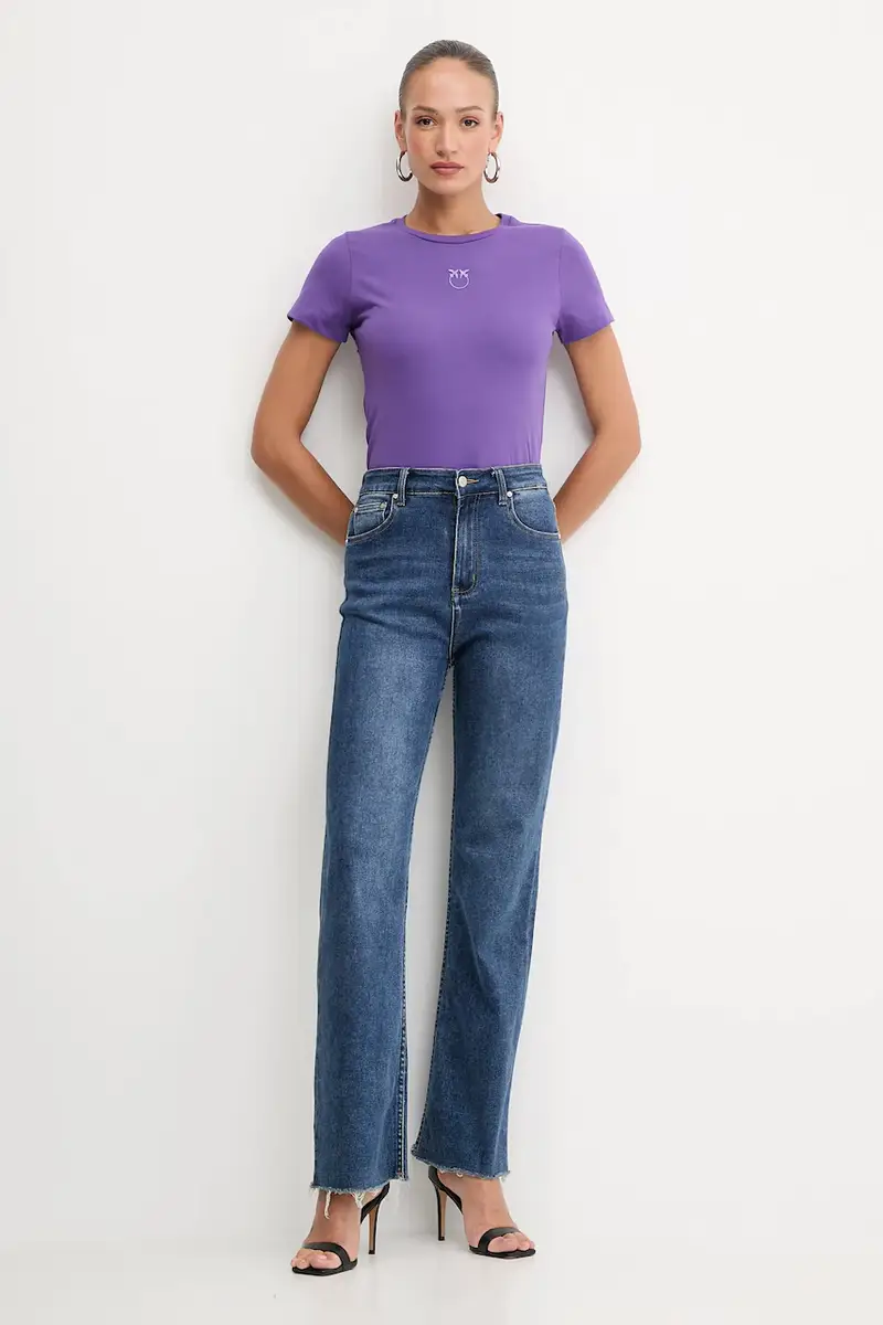 Pinko T-shirt Donna Viola 3881335 miniatura 2
