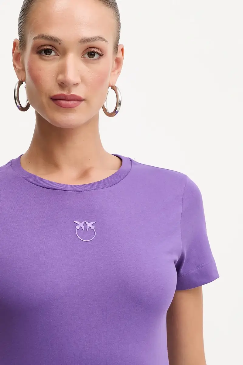 Pinko T-shirt Donna Viola 3881335 miniatura 4