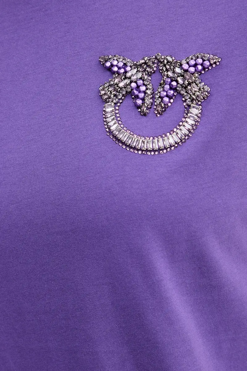 Pinko T-shirt Donna Viola 3890614 miniatura 5