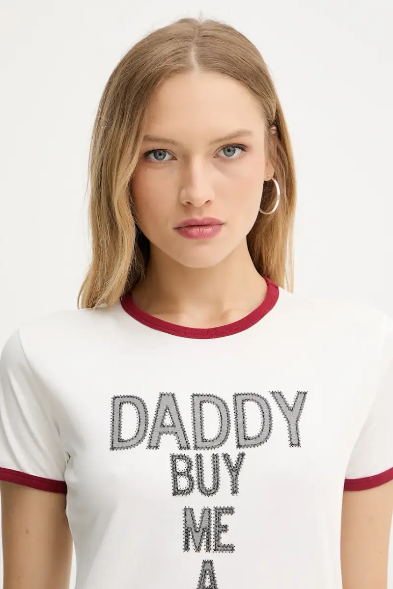 Pinko T-shirt Donna Bianco 3124683 miniatura 4