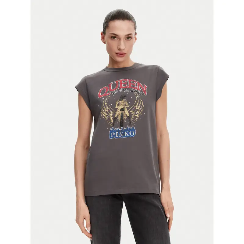 Pinko T-shirt Grigio 3222439