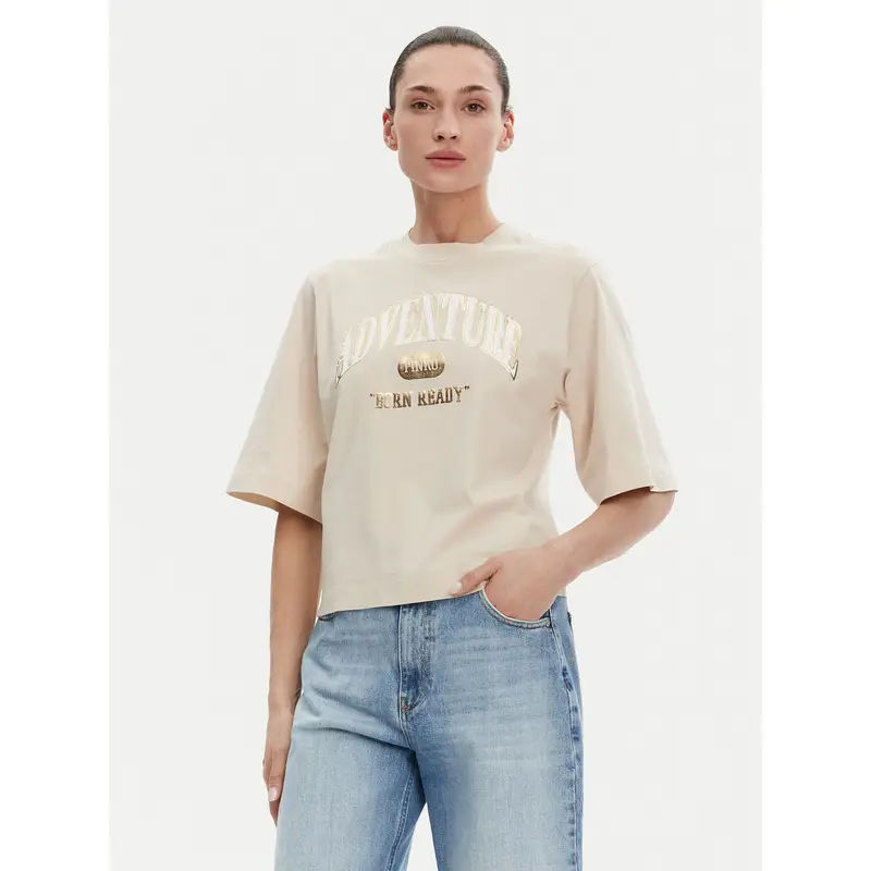 Pinko T-shirt Beige 3222448