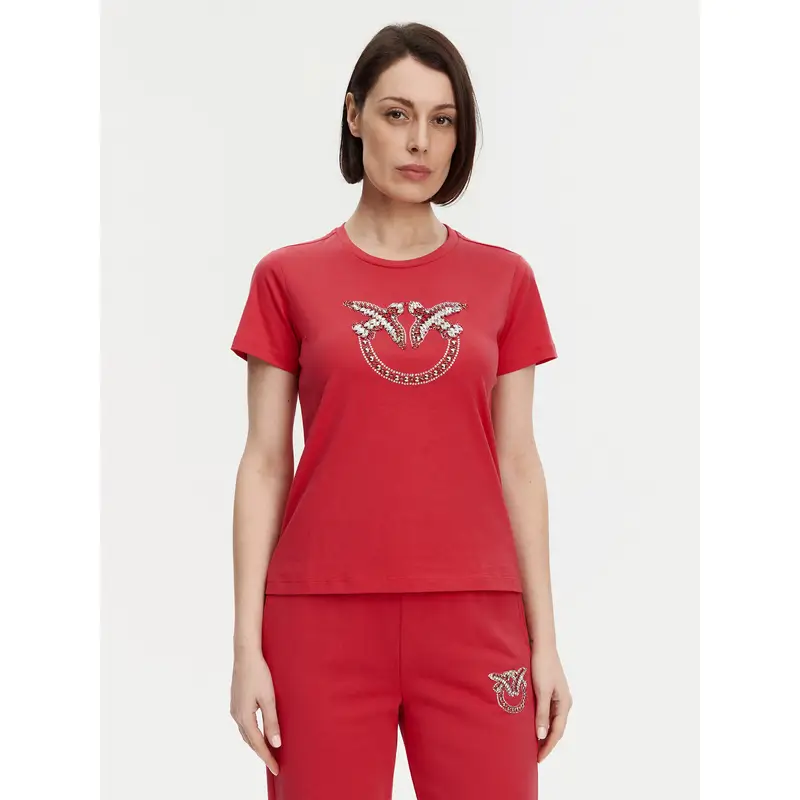 Pinko T-shirt Rosso 3222417