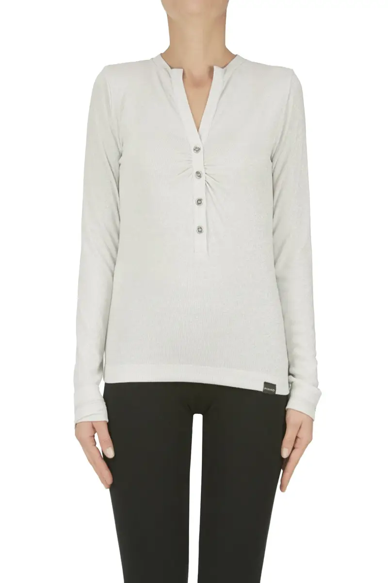 Pinko T-shirt Argento 3817038