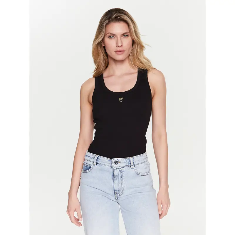 Top Calcolatore 100807 A0PU Nero Slim Fit