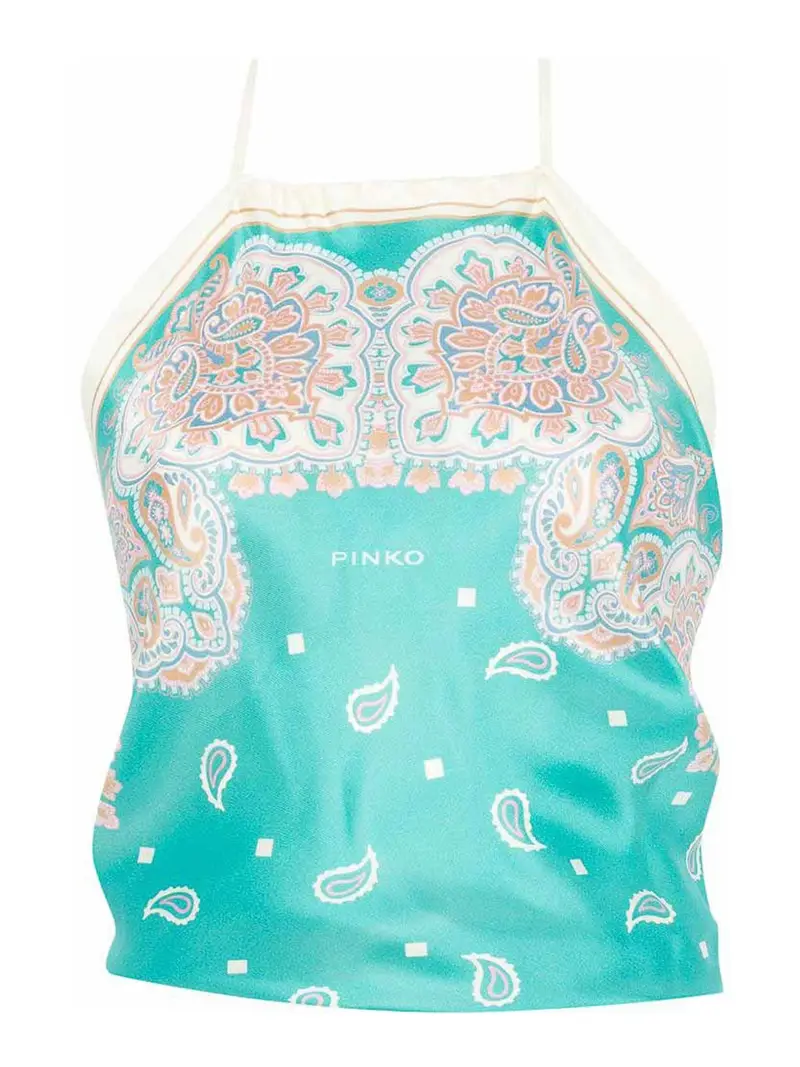 Top collo all americana Multicolore