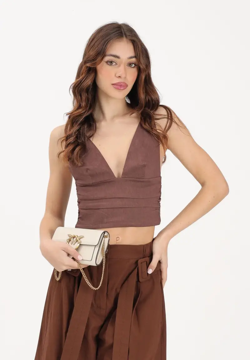 Pinko Top Donna Marrone 4246208 miniatura 2