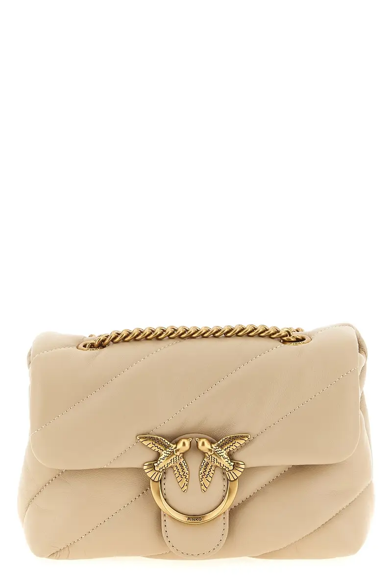 Tracolla 'Love Mini Puff' Beige