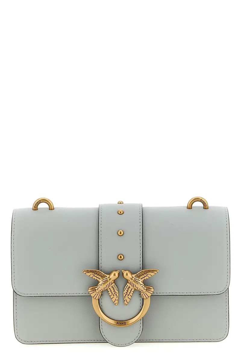 Pinko Borsa Love One Mini Grigio in pelle