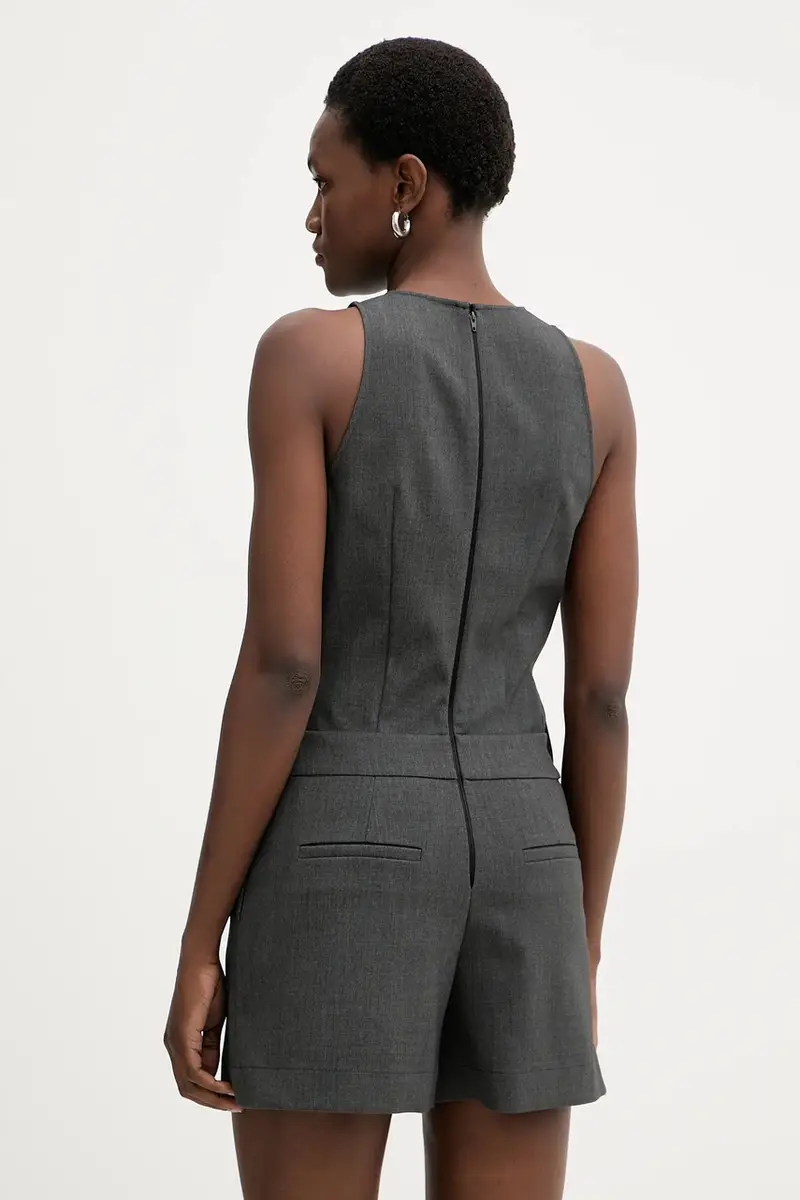 tuta elegante colore grigio 106077 A2ZT miniatura 3