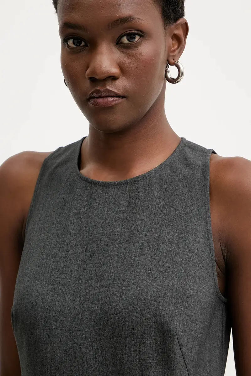 tuta elegante colore grigio 106077 A2ZT miniatura 4