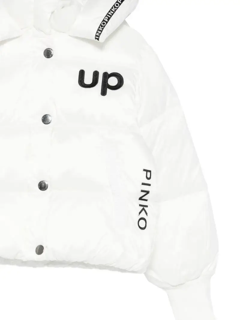 Giacca bianca con cappuccio Bianco miniatura 2