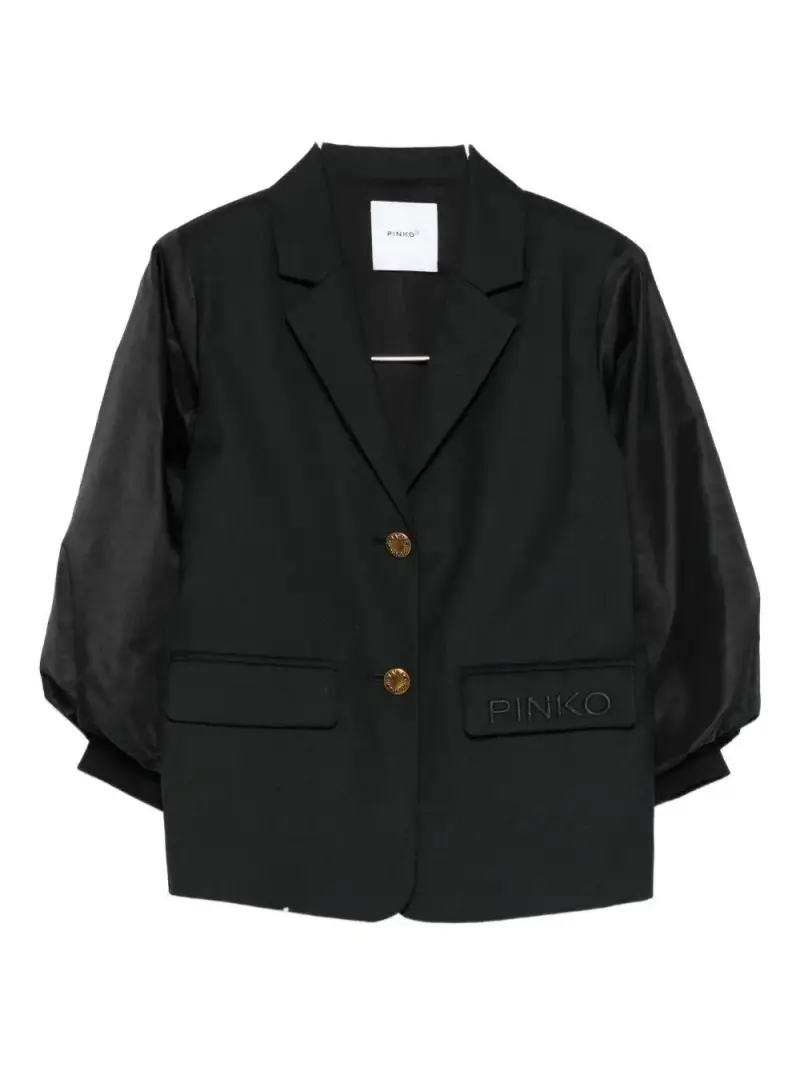 Giacca nera con maniche a palloncino Nero